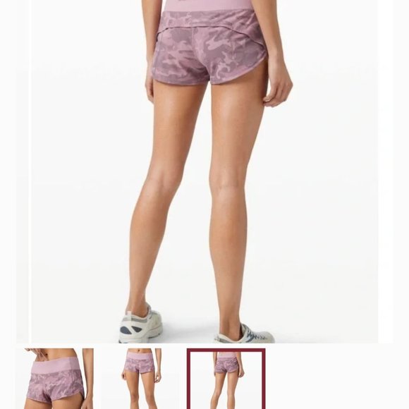 Lululemon speed up lined shorts 4" size 8 - Picture 2 of 2